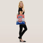 Tote Bag Drapeau de Croatie (Sur le modèle)