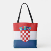 Tote Bag Drapeau de Croatie cool (Dos)