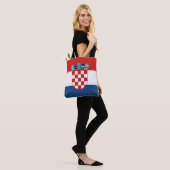 Tote Bag Drapeau de Croatie cool (Sur le modèle)