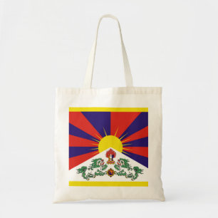 Tote Bag Drapeau de drapeau de lion du Thibet ou de la