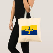 Tote Bag Drapeau de Durham (Comté d'Angleterre, RU) (Devant (produit))