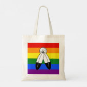 Tote Bag Drapeau de fierté bispirituel de SlipperyJoe's sym (Dos)