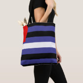 Tote Bag Drapeau de fierté cuir (De près)