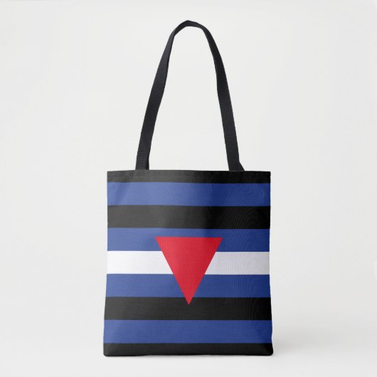 Tote Bag Drapeau de fierté cuir queer (Devant)