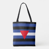 Tote Bag Drapeau de fierté cuir queer (Dos)