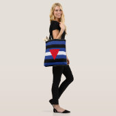 Tote Bag Drapeau de fierté cuir queer (Sur le modèle)