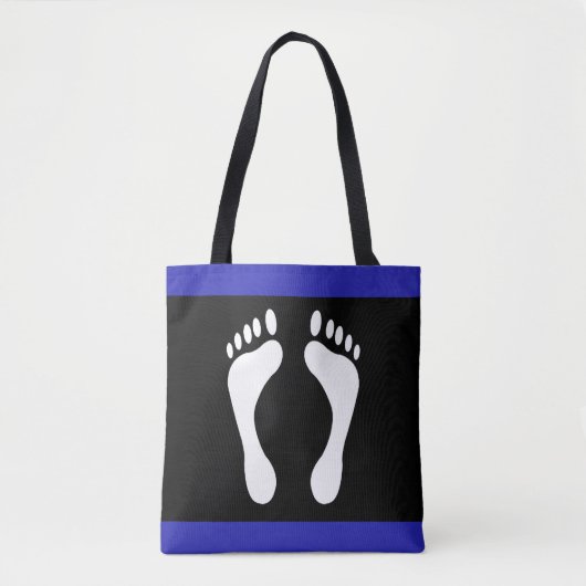 Tote Bag Drapeau de fierté de pied (empreinte de pied) (Devant)