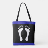 Tote Bag Drapeau de fierté de pied (empreinte de pied) (Dos)