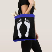 Tote Bag Drapeau de fierté de pied (empreinte de pied) (De près)