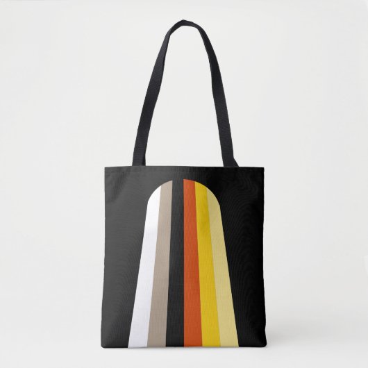 Tote Bag Drapeau de fierté des cheveux longs (Devant)