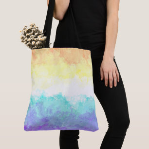 Tote Bag Drapeau de Fierté Genderfaun Abstrait Bohème Tourb