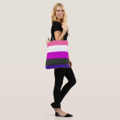 Tote Bag Drapeau de fierté genderfluid (Sur le modèle)