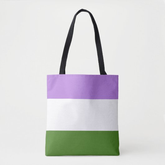 Tote Bag Drapeau de fierté genderqueer (Devant)