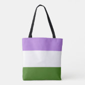 Tote Bag Drapeau de fierté genderqueer (Dos)