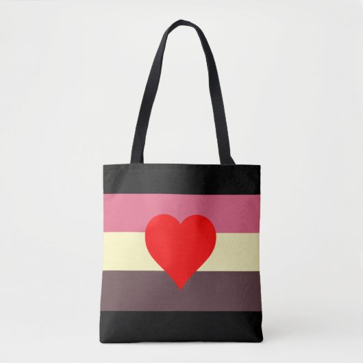 Tote Bag Drapeau de fierté grasse (Devant)