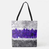Tote Bag Drapeau de fierté Greygender Boho Géométrique Mod (Devant)