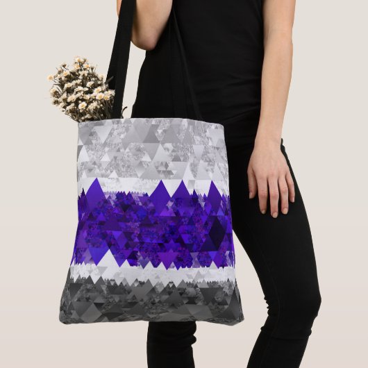 Tote Bag Drapeau de fierté Greygender Boho Géométrique Mod (De près)