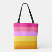 Tote Bag Drapeau de fierté lesbienne (Aube) (Dos)