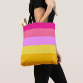 Tote Bag Drapeau de fierté lesbienne (Aube) (De près)