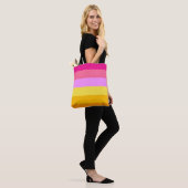 Tote Bag Drapeau de fierté lesbienne (Aube) (Sur le modèle)