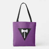 Tote Bag Drapeau de fierté Lesbienne Labrys (Dos)