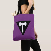 Tote Bag Drapeau de fierté Lesbienne Labrys (De près)