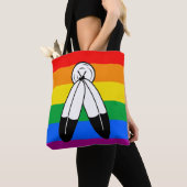 Tote Bag Drapeau de fierté LGBTQ+ bispirituel (De près)