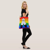 Tote Bag Drapeau de fierté LGBTQ+ bispirituel (Sur le modèle)