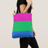 Tote Bag Drapeau de fierté polysexuelle (De près)