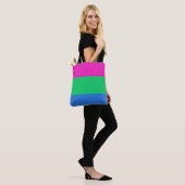 Tote Bag Drapeau de fierté polysexuelle (Sur le modèle)