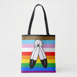Tote Bag Drapeau de fierté Progress Pride LGBTQ+ Two-Spirit