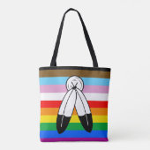 Tote Bag Drapeau de fierté Progress Pride LGBTQ+ Two-Spirit (Dos)