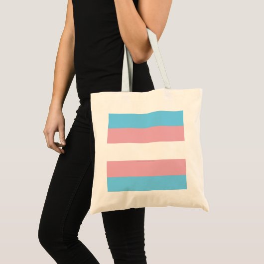 Tote Bag Drapeau de fierté transgenre de SlipperyJoe divers (Devant (produit))
