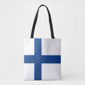 Tote Bag Drapeau de Finlande (Devant)