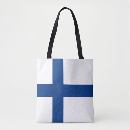 Tote Bag Drapeau de Finlande (Devant)