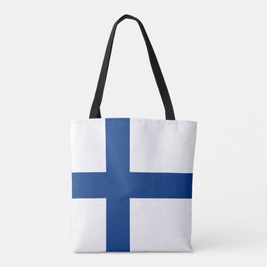 Tote Bag Drapeau de Finlande (Dos)