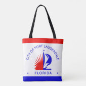 Tote Bag Drapeau de Fort Lauderdale, Floride (Dos)