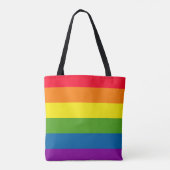 Tote Bag Drapeau de gay pride (Dos)