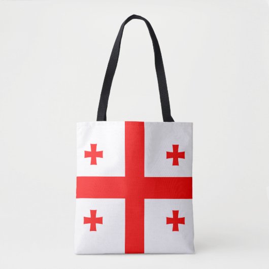 Tote Bag Drapeau de Géorgie (Devant)
