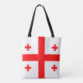 Tote Bag Drapeau de Géorgie (Dos)