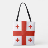 Tote Bag Drapeau de Géorgie (Dos)