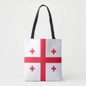 Tote Bag Drapeau de Géorgie (Devant)