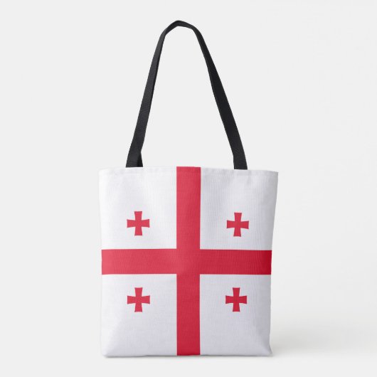 Tote Bag Drapeau de Géorgie (Dos)
