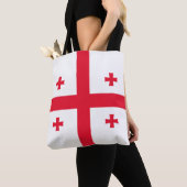 Tote Bag Drapeau de Géorgie (De près)