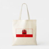 Tote Bag Drapeau de Gibraltar (Dos)