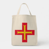 Tote Bag Drapeau de Guernesey (Dos)