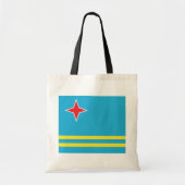 Tote Bag Drapeau de haute qualité d'Aruba (Devant)