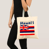 Tote Bag Drapeau de Hawaïen d'Hawaï (Devant (produit))