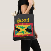 Tote Bag DRAPEAU DE JAMAICA GRENADA | Patrimoine double | B (De près)