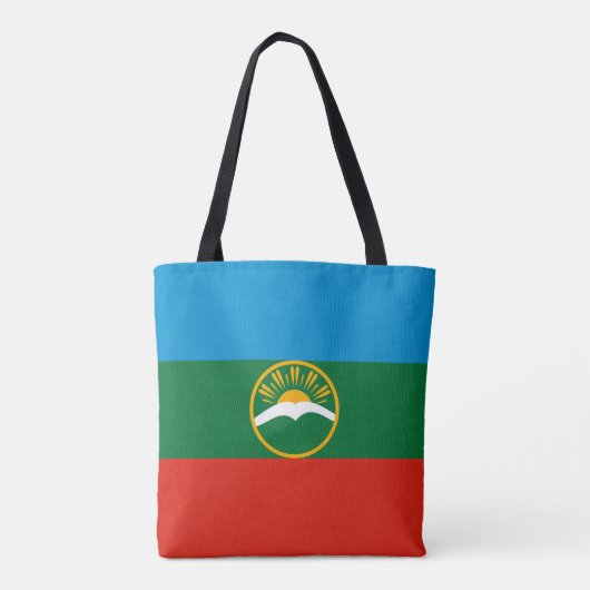 Tote Bag Drapeau de Karachay Cherkessie (Dos)